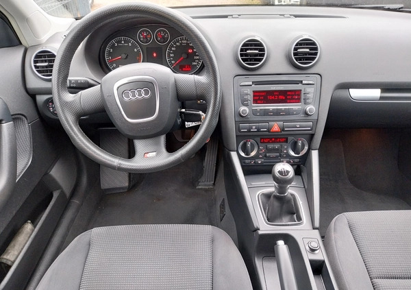 Audi A3 cena 24500 przebieg: 199000, rok produkcji 2007 z Ciężkowice małe 529